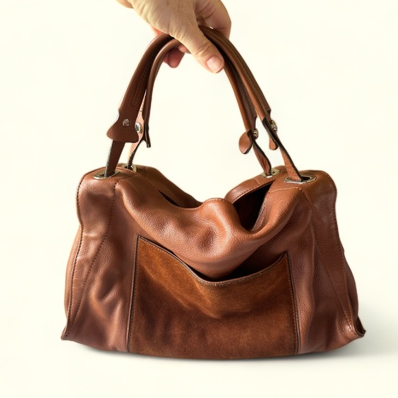 SANDRO Adel Leather Handbag - Picture 1 of 9